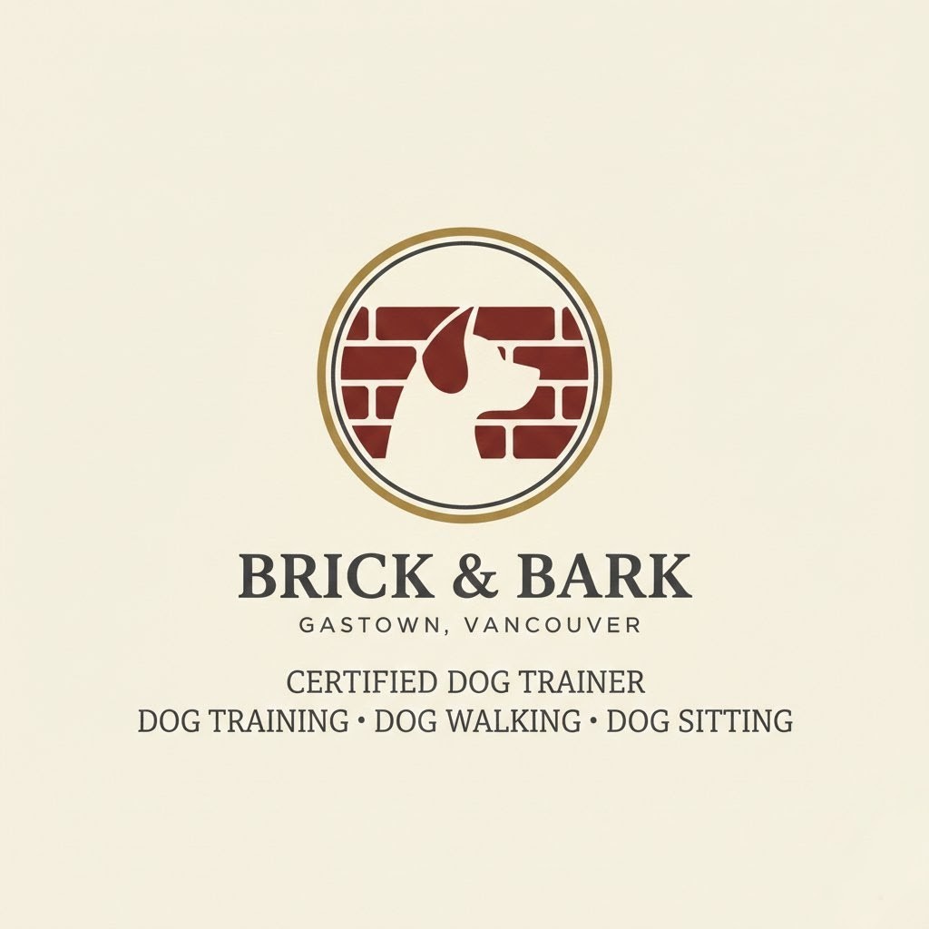 Brick & Bark logo — certified dog trainer, Gastown, Vancouver